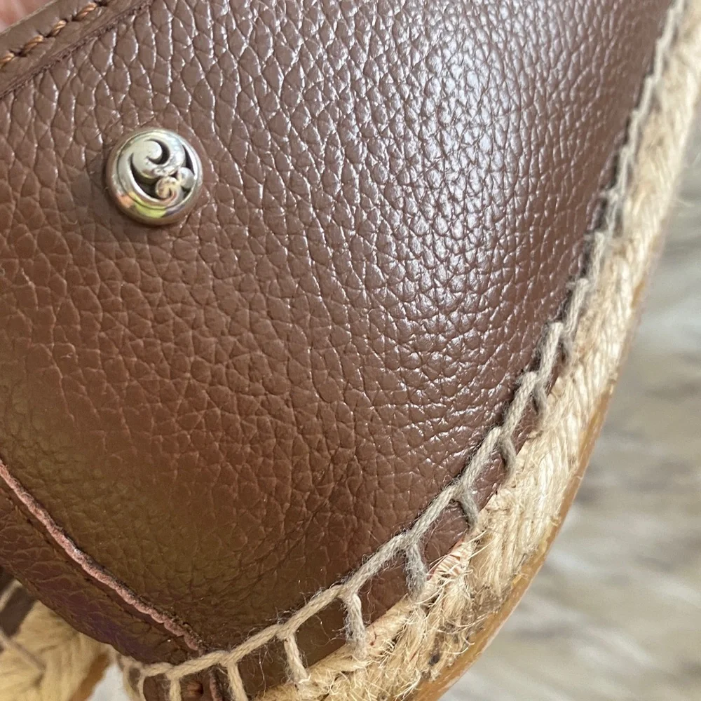 BRIGHTON Groove Brown Leather Slip-On Shoes
